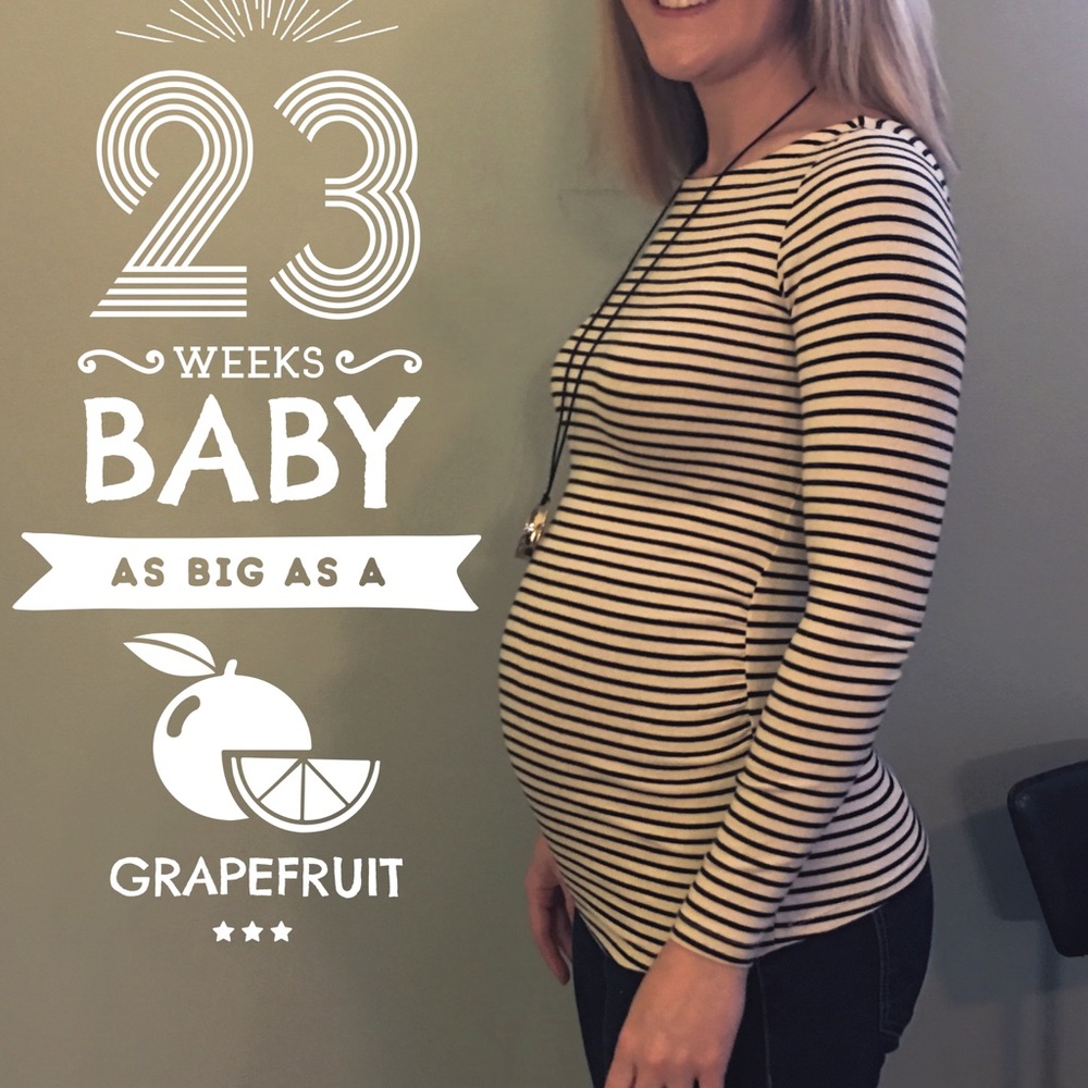 H&M striped maternity top